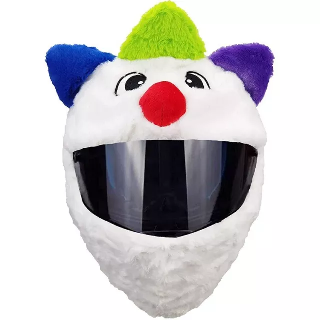 White Motorcycle helmet head cover motorcycle pumpkin funny plush helmet cover