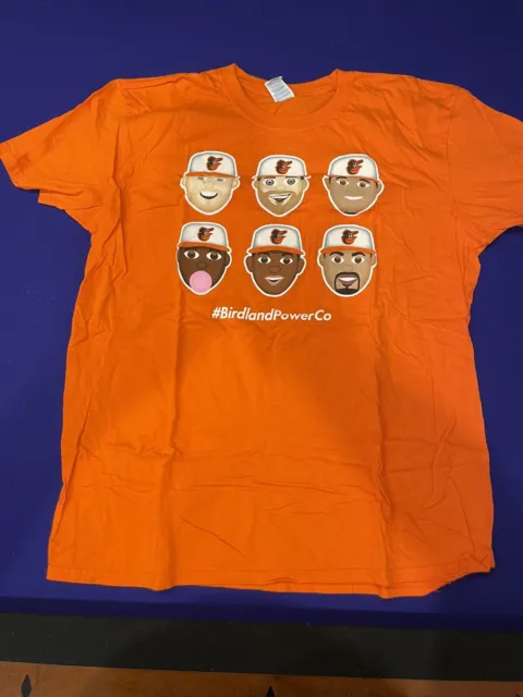 Baltimore Orioles SGA 2016 #BirdlandPowerCo Emoji Shirt Med/XL, Fathead  PRESALE