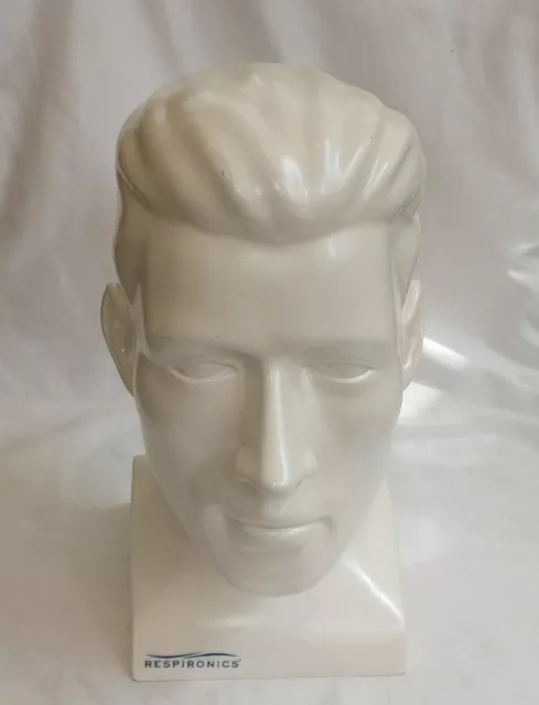 Medical Display HEAD Bust Sleep Apnea Respironics Mannequin Male Model Doctors