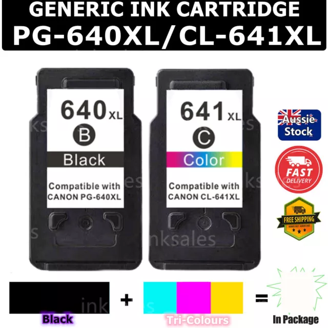 Generic PG-640XL CL-641XL Ink For Canon TS5160 MG2160 MG3560 3660 MX376 MX456