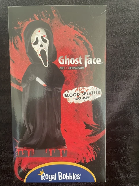 SCREAM Royal Bobbles Ghost Face Blood Splatter Exclusive Bobblehead Halloween