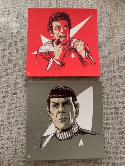 PATRICK CONNAN Star Trek Spock Handbill Mini Print Movie with Metallic Inks Set