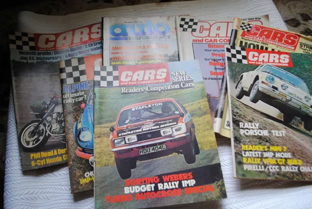 Vintage Retr0 Collectable  Various Car Magazines 1972-1981