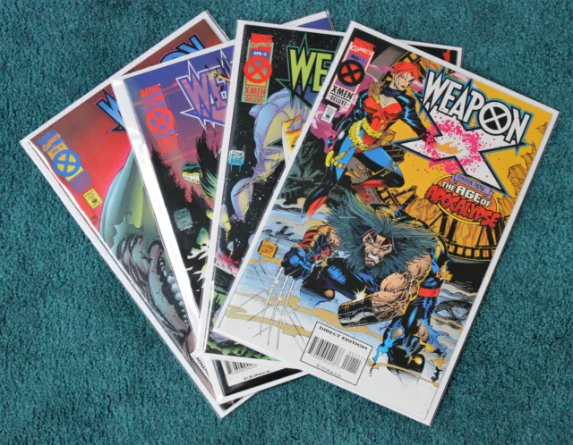 "Weapon X" Lot - 4 Issues - 1995 - Modern Age Marvel Classic - High Grade
