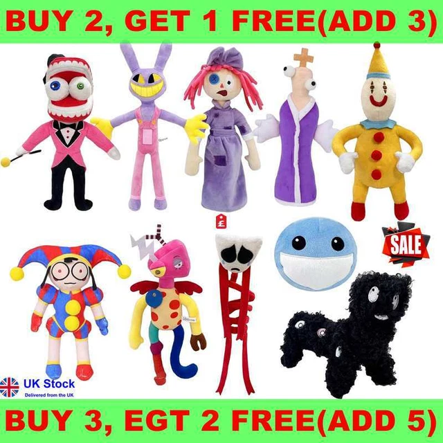 NEW CUTE THE Amazing Digital Circus Plush Dolls Jax Pomni Stuffed Xmas