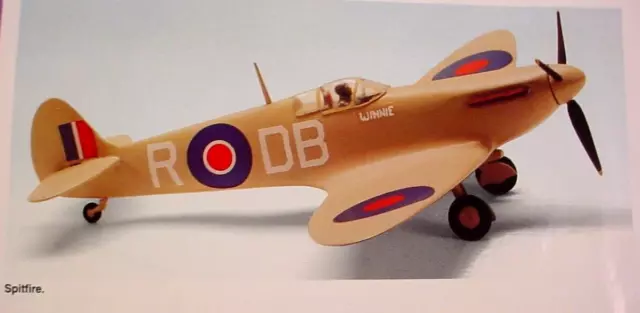 Monogram 1:64 RAF SPITFIRE Bagged Kit Snap Tite YOUNG MODEL BUILDERS CLUB # 6925