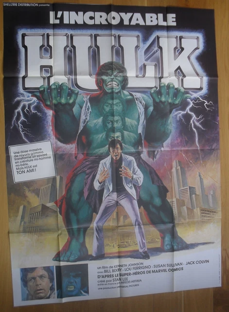 THE INCREDIBLE HULK bill bixby lou ferrigno original french movie ...