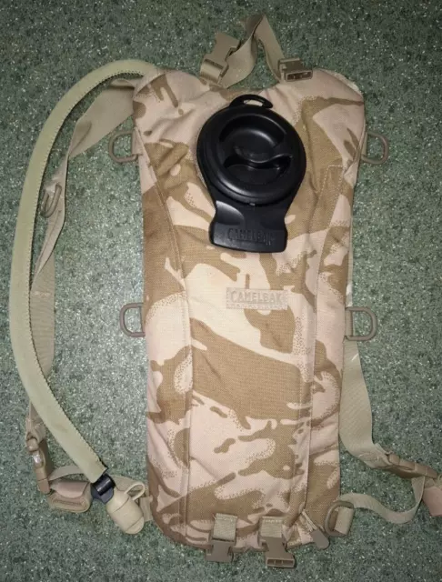 Genuine British Army Issued Camelbak Hydration Pack, Desert Camo - New.