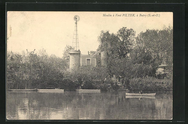 CPA Butry, Moulin a Vent Pilter 1906