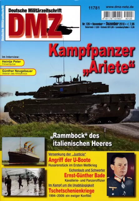 Deutsche Militärzeitschrift DMZ Nr. 126 Nov/Dezember 2018 Kampfpanzer "Ariete"
