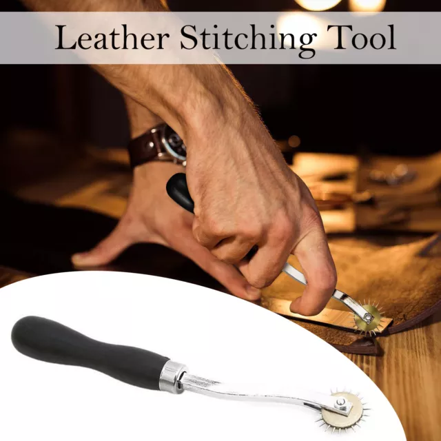 Leather Craft Hand Tool Stitching Groover Scriber Creasing Edge Wheel Sewing DIY