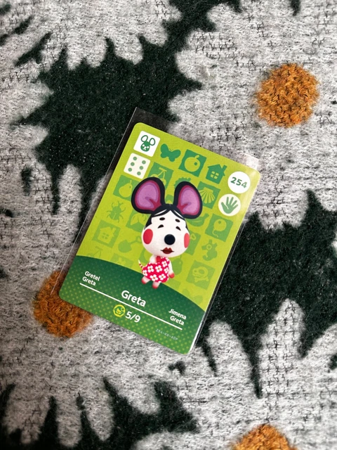 Sable # 004 Animal Crossing Amiibo Card Series 1 MINT NEVER SCANNED