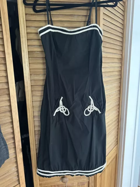 Moschino Jeans Black Dress Size 4 (sailor)
