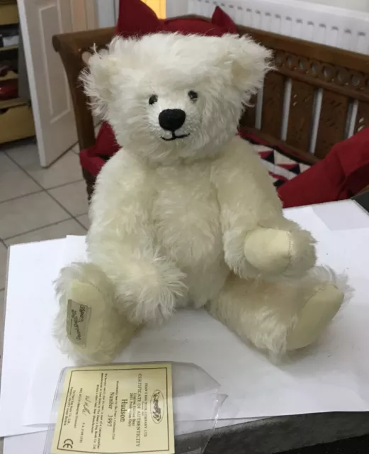Deans Rag Book Plush Mohair Soft Toy LtdEd Jointed Teddy Bear HUDSON Blonde Gold