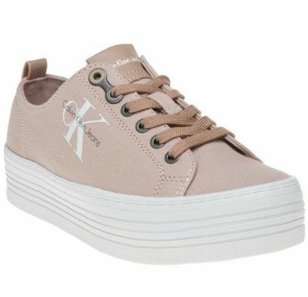 CALVIN KLEIN JEANS Zolah Zowie Canvas Womens Trainers 6 eu39 X107 35.00 PicClick UK