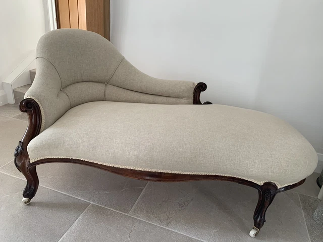Antique victorian chaise longue