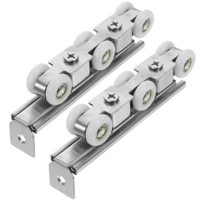 Galet De Porte Coulissante – Roue Suspendue Pour Chariot – Rail Unistrut – 2 Roues Acier
