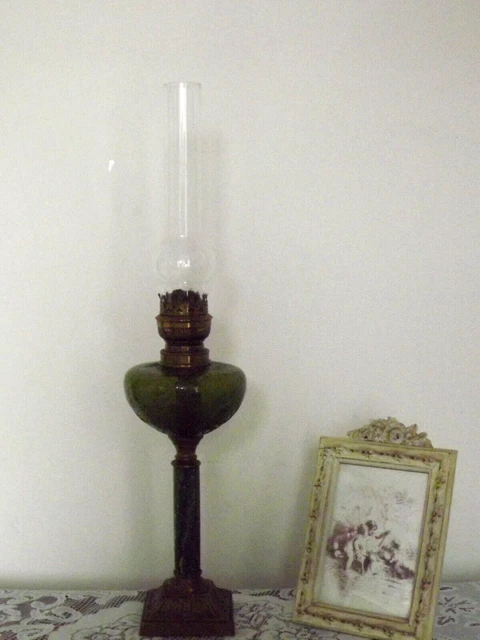 ANTIQUE OIL LAMP German Matador Brenner Art Nouveau Oil Lamp 4200