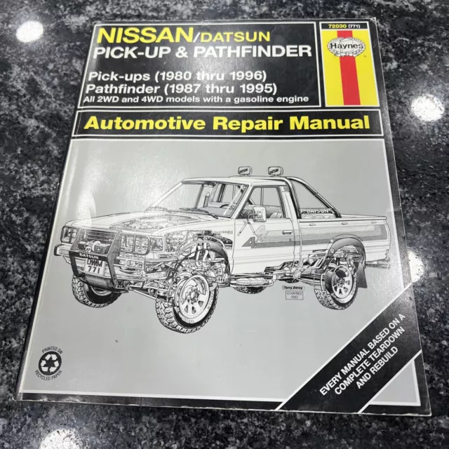 Nissan Datsun Pick-up Pathfinder Automotive Repair Manual 72030 Haynes 1980-1996