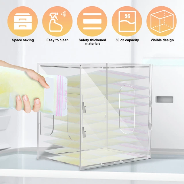 BREAST MILK STORAGE Organizer Highly Clear Breastmilk Freezer Organizer