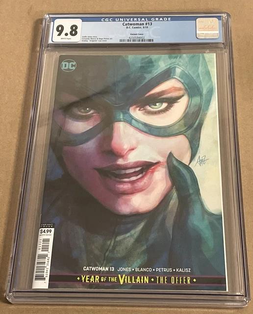 Catwoman #13 Cgc 9.8 Graded Dc Comics 2019 Stanley Artgerm Lau Variant Cover