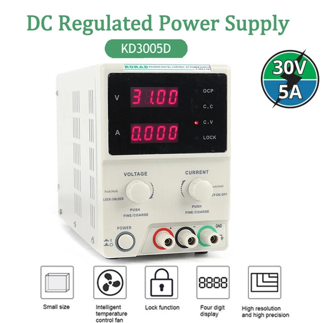 KORAD KD3005D DC Power Supply 30V 5A Digital Adjustable Voltage
