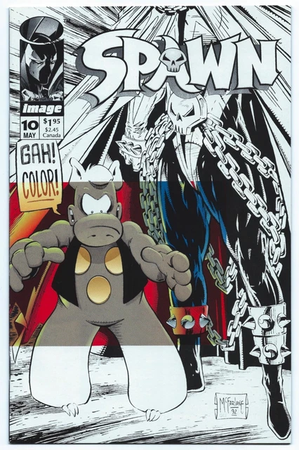 SPAWN #10 May 1993 IMAGE NM+ 9.6 CEREBUS App McFARLANE Art Dave SIMS Script B/O