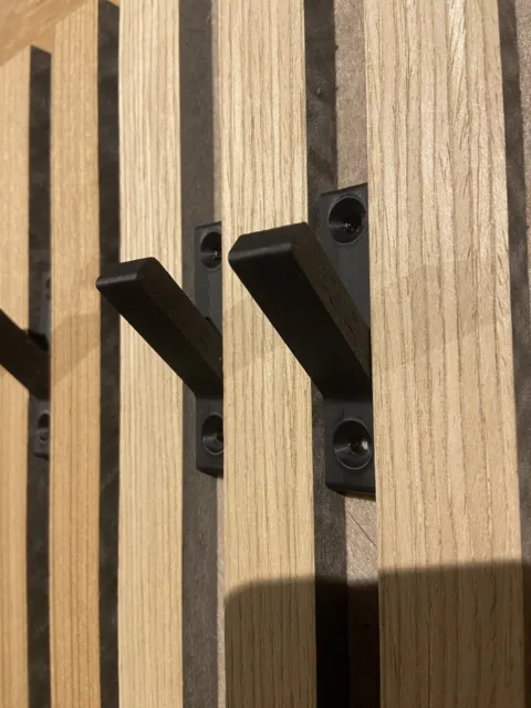 3 x Garderoben Haken Designhaken Für Akustik Paneele Acoustic Panel 12mm