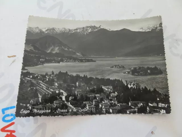 Carte Postale Période Stresa Et Îles Lac une Plus Grande Shipped 1956