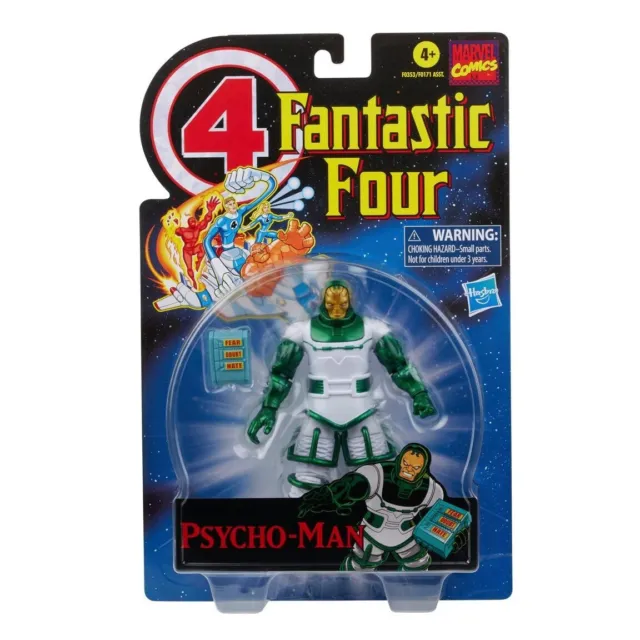 Hasbro Marvel Legends Series Retro Fantastic Four Psycho-Man 6-inch Action Fi...