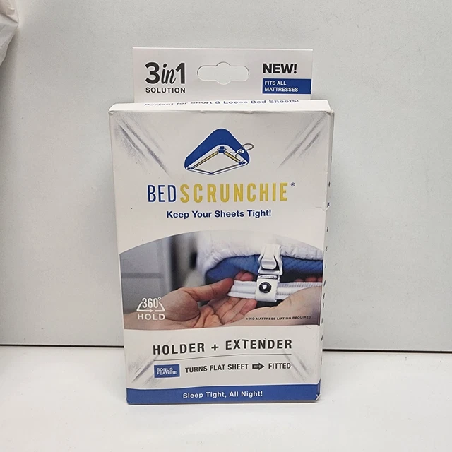BED SCRUNCHIE SHEET Tightener Holder Extender Straps Gripper Clips Flat