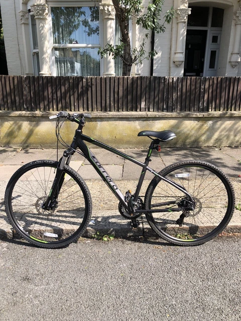 CARRERA CROSSFIRE 2 Hybrid Bike Black green Gears Need Fine Tuning 80.00 PicClick UK