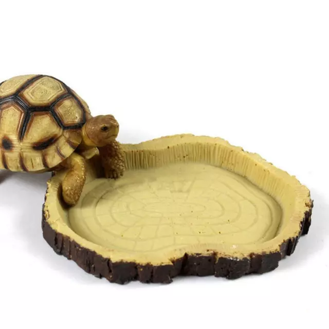 Reptile Feeding Bowl Food Water Dish for Pet Vivarium Tortoise Gecko Snake