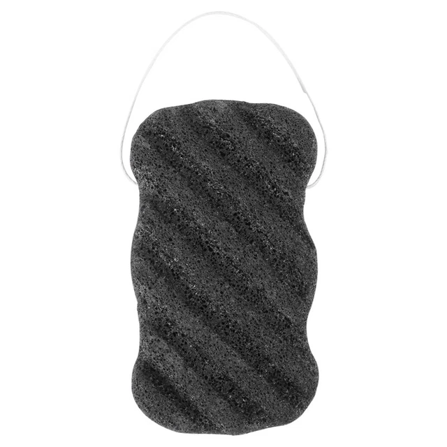 Juego de esponja Konjac con carbón de bambú activo köRper y cara esponja profundidades ReT7X4