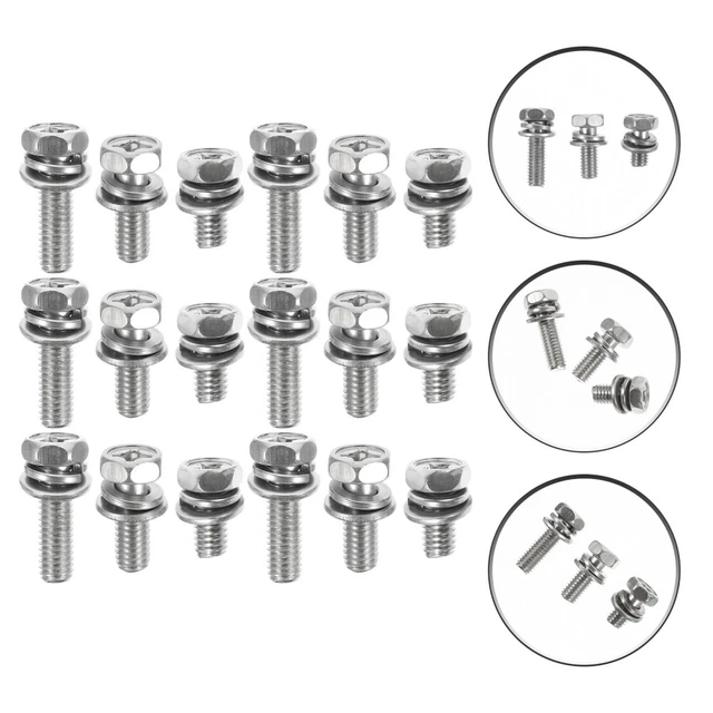 18 pz kit viti e dadi in acciaio inox moto meccanico