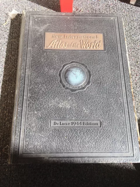 New International Atlas of the World [DeLuxe 1944 Edition] Hardcover