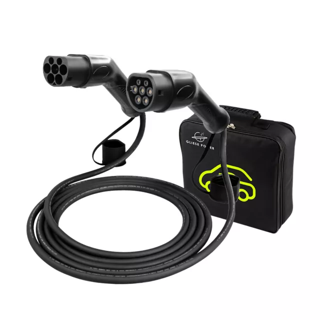 Type 2 EV Portable Charging Cable 16A 3 Phasig Ladekabel für Elektroauto Wallbox