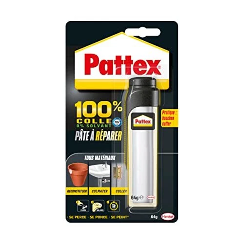 Pattex | Pâte à réparer multi-usages tube de 64 g – Pâte epoxy bi-composante ...