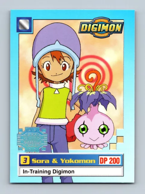 Digimon Animated Series 1 - EXCLUSIVE Sora & Yokomon 6 of 34 - Upper Deck 1999