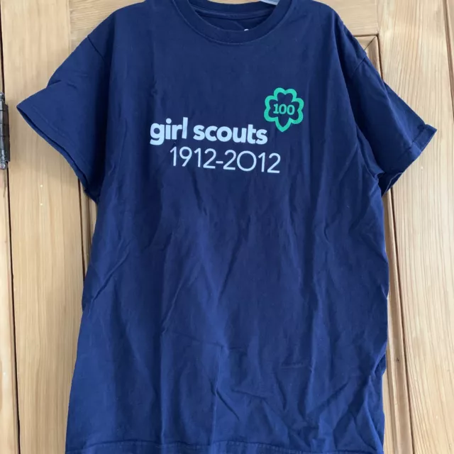 Girl Scout Women’s 100th Anniversary T-Shirt, Navy, Size Medium