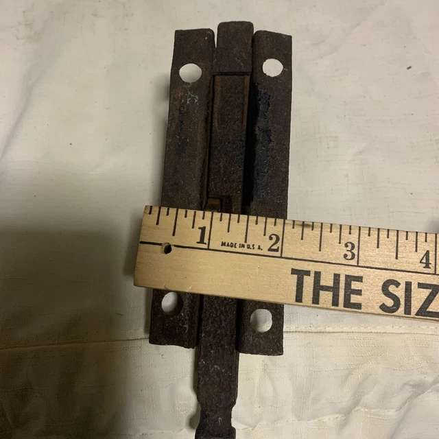 Antique door latch bolt cast iron salvage Pennsylvania barn PA 3