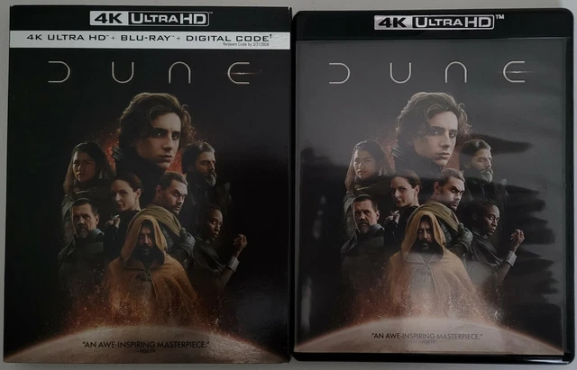 DUNE 4K ULTRA Hd Blu Ray 2 Disc Set + Slipcover Sleeve Free Shipping