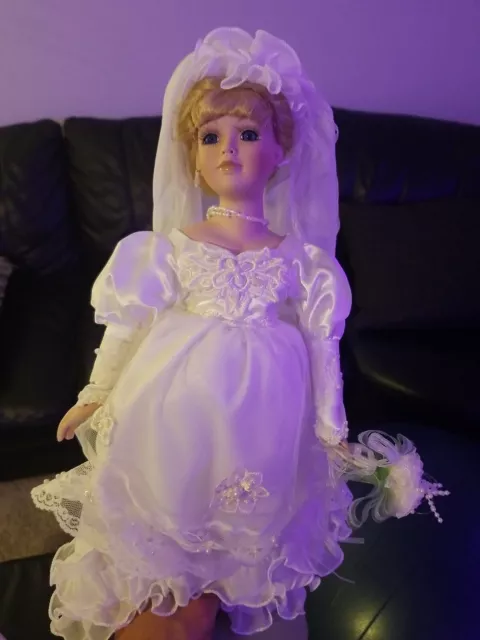 Heritage Signature Collection Caitlan's Wedding Day Porcelain Bride Doll 16"
