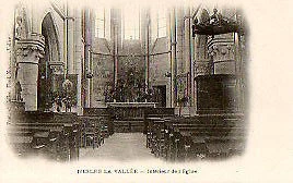 CPA 95 NESLES LA VALLEE  interieur de l'eglise