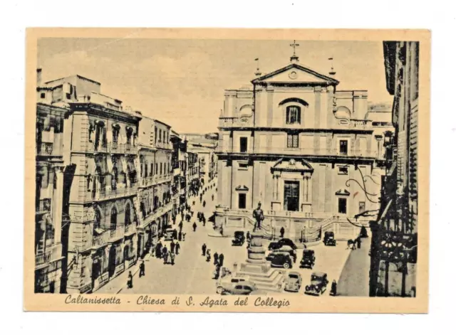 Italia Caltanissetta Chiesa Di S. Agata Del Collegio Cartolina Non Viaggiata Fg