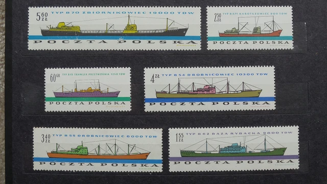 Polen 1961 / Kat. Fischer Nr. 1094 - 1099  Postfrisch / MNH (**)