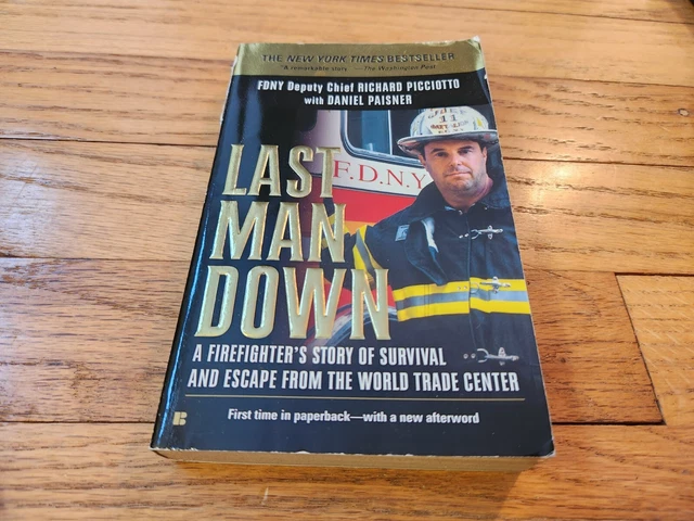 FDNY STELLVERTRETENDER CHEF Richard Picciotto SIGNIERT Last Man Down