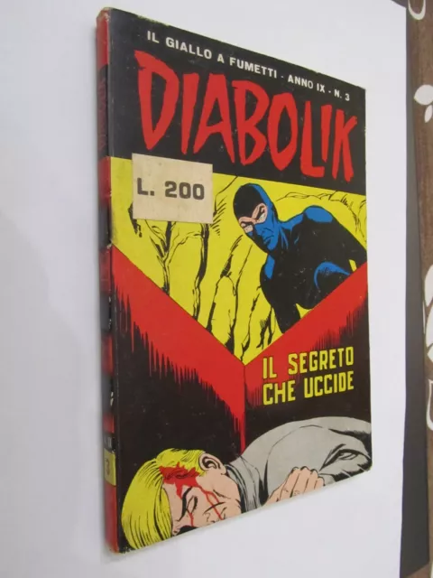 Diabolik Anno Ix  N. 3 Originale -  (Anno 1970) - Ottimo/Edicola