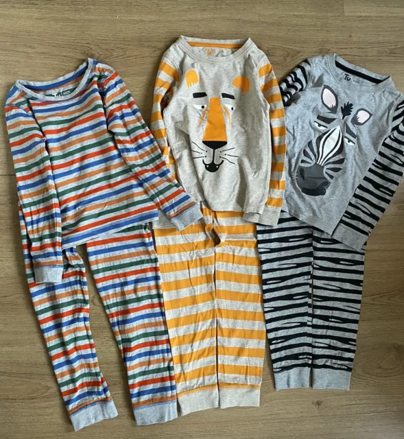 Tu Boys Slim fit Long Sleeved Pyjamas Bundle x3, Age 6-7