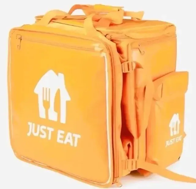 Just Eat Thermal Food Delivery Rucksack Backpack Bike Bag-Brand New &Large .